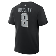 NHL Drew Doughty Los Angeles Kings Fanatics Authentic Stack Name & Number T-Shirt - Black