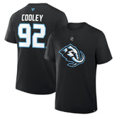 NHL Logan Cooley Utah Mammoth Fanatics Authentic Stack Name & Number T-Shirt - Black