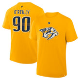 NHL Ryan O'Reilly Nashville Predators Fanatics Authentic Stack Name & Number T-Shirt - Gold