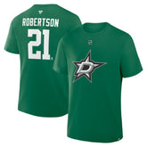 NHL Jason Robertson Dallas Stars Fanatics Authentic Stack Name & Number T-Shirt - Kelly Green
