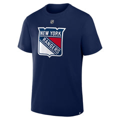 NHL Mika Zibanejad New York Rangers Fanatics Authentic Stack Name & Number T-Shirt - Navy
