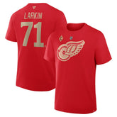NHL Dylan Larkin Detroit Red Wings Fanatics Authentic Stack Name & Number T-Shirt - Red