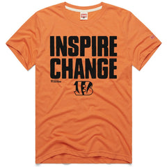 Cincinnati Bengals Homage Unisex 2024 Inspire Change Tri-Blend T-Shirt Orange