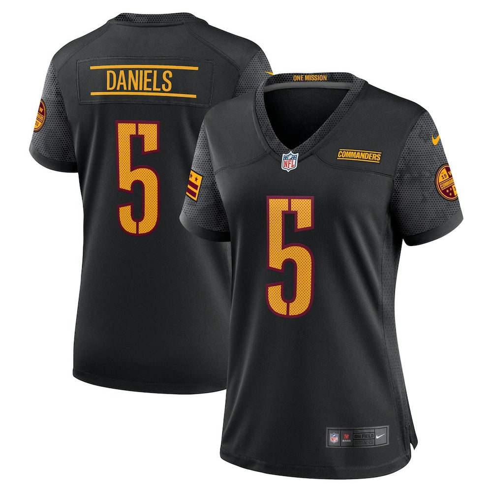 NFL Jayden Daniels Washington Commanders Women's Alternate Game Player Jersey - Black