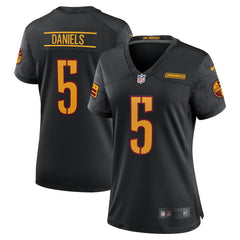 NFL Jayden Daniels Washington Commanders Women's Alternate Game Player Jersey - Black