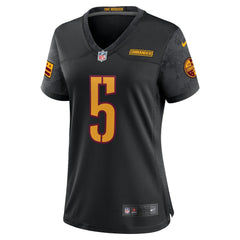 NFL Jayden Daniels Washington Commanders Women's Alternate Game Player Jersey - Black