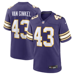 NFL Andrew Van Ginkel Minnesota Vikings Alternate Game Jersey - Purple