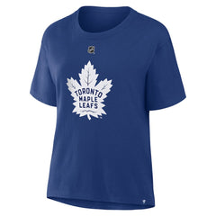 NHL William Nylander Toronto Maple Leafs Fanatics Women's Authentic Stack Name & Number T-Shirt - Blue