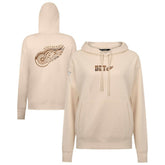 NHL Detroit Red Wings Levelwear Women's Desert Camo Adorn Battalion Pullover Hoodie - Khaki