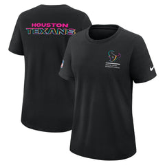 Houston Texans Women's 2025 NFL Crucial Catch Tri-Blend Dri-FIT T-Shirt Black