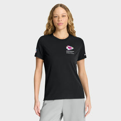 Kansas City Chiefs Women's 2025 NFL Crucial Catch Tri-Blend Dri-FIT T-Shirt Black