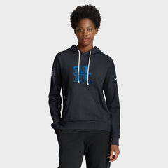 Houston Texans Women's Throwback Sideline Standard Issue Dri-FIT Hoodie Navy