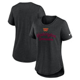 Washington Commanders Women's Script Tri-Blend T-Shirt Charcoal