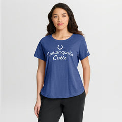 Indianapolis Colts Women's Script Tri-Blend T-Shirt Royal