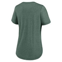 New York Jets Women's Script Tri-Blend T-Shirt Green