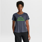 Seattle Seahawks Women's Script Tri-Blend T-Shirt College Navy
