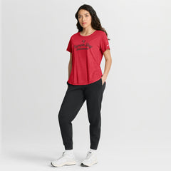 Tampa Bay Buccaneers Women's Script Tri-Blend T-Shirt Red