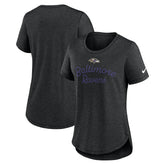 Baltimore Ravens Women's Script Tri-Blend T-Shirt Black