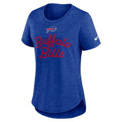 Buffalo Bills Women's Script Tri-Blend T-Shirt Royal