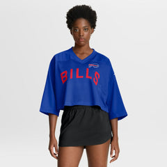 NFL Buffalo Bills Women's Primetime Cropped Mesh Dri-FIT Fashion Jersey - Royal