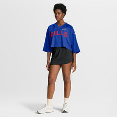NFL Buffalo Bills Women's Primetime Cropped Mesh Dri-FIT Fashion Jersey - Royal