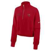 Tampa Bay Buccaneers Women's Primetime Phoenix Half-Zip Sweatshirt Red
