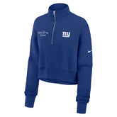 New York Giants Women's Primetime Phoenix Half-Zip Sweatshirt Royal