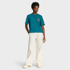 Jacksonville Jaguars Women's Rewind Pocket Boxy T-Shirt Teal