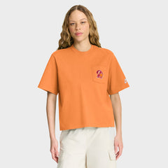 Tampa Bay Buccaneers Women's Rewind Pocket Boxy T-Shirt Orange