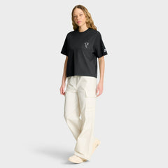 Atlanta Falcons Women's Rewind Pocket Boxy T-Shirt Black