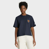 Chicago Bears Women's Rewind Pocket Boxy T-Shirt Navy
