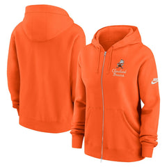 Cleveland Browns Women's Phoenix Rewind Full-Zip Hoodie Orange
