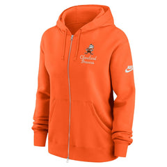 Cleveland Browns Women's Phoenix Rewind Full-Zip Hoodie Orange