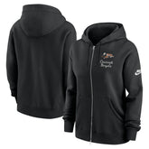 Cincinnati Bengals Women's Phoenix Rewind Full-Zip Hoodie Black