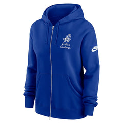 Dallas Cowboys Women's Phoenix Rewind Full-Zip Hoodie Navy