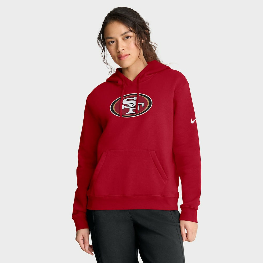 San Francisco 49ers Women's Club Fleece Hoodie Scarlet