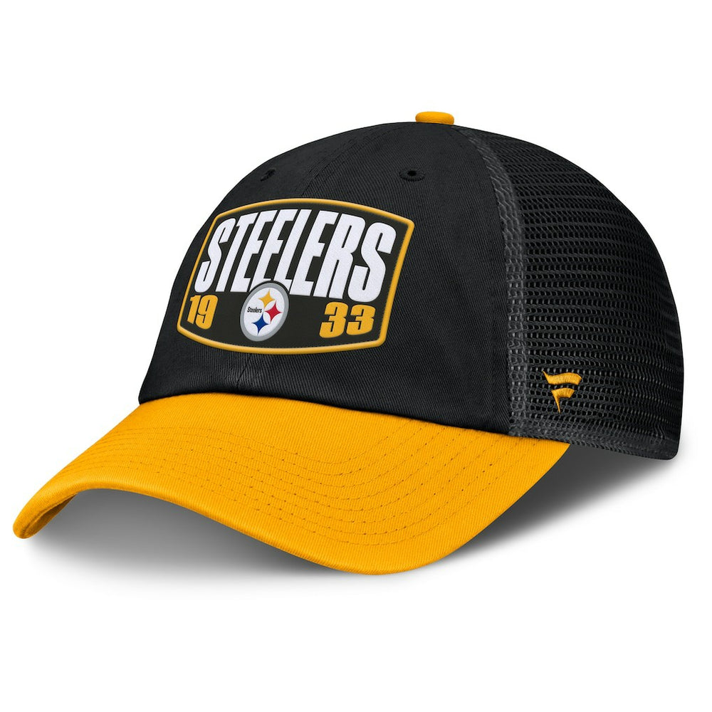 Pittsburgh Steelers Franchise Trucker Adjustable Hat Black/Gold