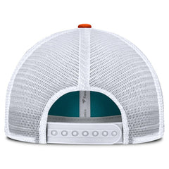 Miami Dolphins Franchise Trucker Adjustable Hat Aqua/Orange
