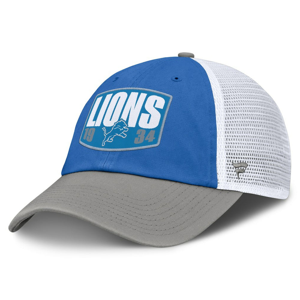 Detroit Lions Franchise Trucker Adjustable Hat Blue/Gray