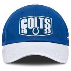 Indianapolis Colts Franchise Trucker Adjustable Hat Royal/White