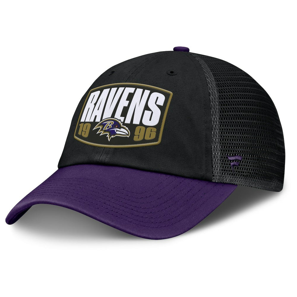 Baltimore Ravens Franchise Trucker Adjustable Hat Black/Purple