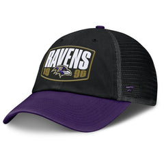 Baltimore Ravens Franchise Trucker Adjustable Hat Black/Purple