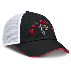Atlanta Falcons Reverse Trucker Adjustable Hat Black/White