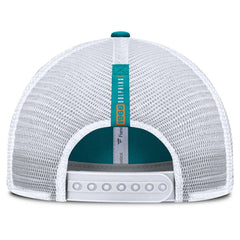 Miami Dolphins Reverse Trucker Adjustable Hat Aqua/White