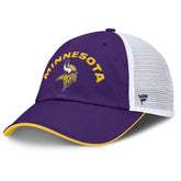 Minnesota Vikings Reverse Trucker Adjustable Hat Purple/White