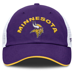Minnesota Vikings Reverse Trucker Adjustable Hat Purple/White