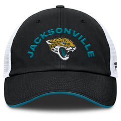 Jacksonville Jaguars Reverse Trucker Adjustable Hat Black/White