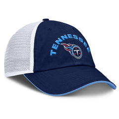 Tennessee Titans Reverse Trucker Adjustable Hat Navy/White