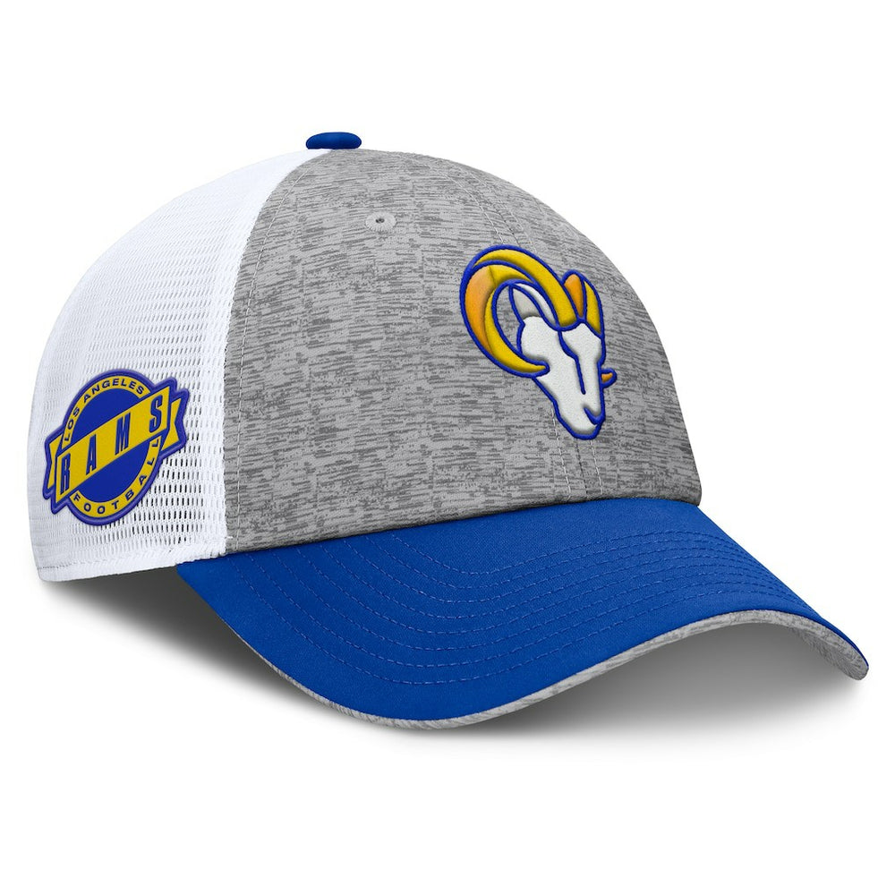 Los Angeles Rams Option Trucker Adjustable Hat Gray/Royal