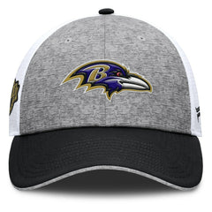 Baltimore Ravens Option Trucker Adjustable Hat Gray/Black